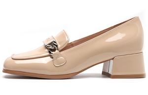 Блок-каблук Высокие каблуки Женские Нюд Satchi, Экрю