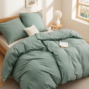 Комплект постельного белья Bedsure из 4 предметов, 135х200/80x80 см, зеленый