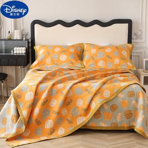 Disney Плед 200х240 см из хлопкового муслина, цвет тыквенно-желтый