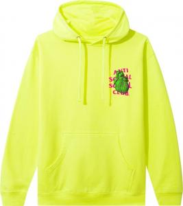 Худи Anti Social Social Club Pulse Check Hoodie 'Safety Yellow', желтый