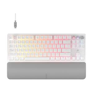 Проводная игровая клавиатура Corsair K70 PRO TKL, белый, английская раскладка