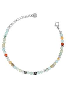 Adeliás Женский браслет из нержавеющей стали, 17 см, серебристый