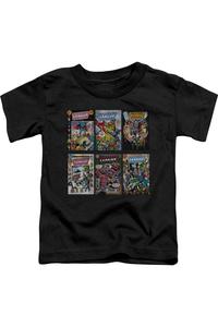 Футболка с коротким рукавом для малышей с обложками DC Comics Gildan, черный
