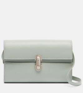 Симметрия 26 кожаная сумка через плечо Savette, Mist