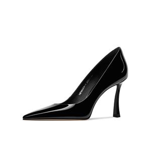 Женские туфли на тонком каблуке и высоком каблуке Shesrim, Black