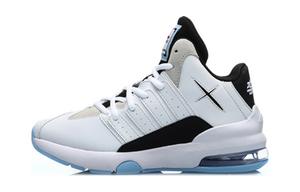 LINING YOUNG Кроссовки для бега среднего размера с противоскользящей амортизацией, износостойкие, белые, синие, черные, для подростков