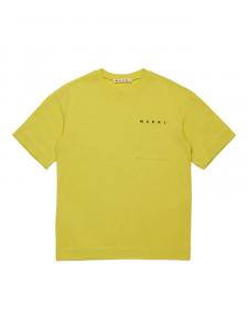 Marni Kids базовая футболка, зеленый