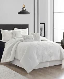 Комплект постельного белья Galatea с вышивкой, 7 предметов, размер Queen Stratford Park, белый