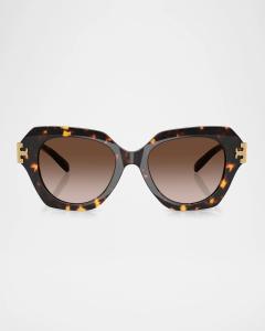 TY7215U Солнцезащитные очки «кошачий глаз» Tory Burch, цвет Brown Tort