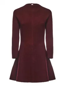 Расклешённое вязаное платье Magda Butrym, красный