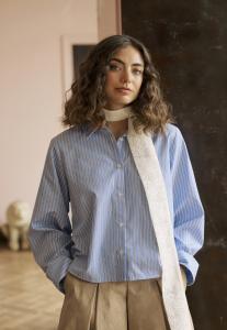 Блуза Culture Button-down blouse, Blue White Stripe/Blue