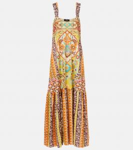 Печатное хлопковое макси-платье Etro, X0840