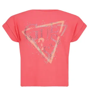 Футболка стандартного кроя Guess, розовый