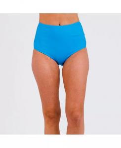 Женский низ бикини с завышенной талией и цветными блоками Calypsa, синий