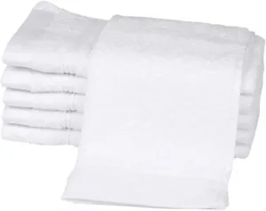 Полотенца гостевые ROSS "Рубиновые", (6 шт. в упаковке), 100% хлопок 30х50 см (6 шт.), белый