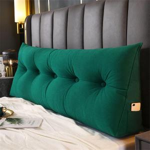 Треугольная подушка-клин для изголовья, треугольная подушка для спинки изголовья, подушка для чтения изголовья, мягкая подушка-татами для дивана-кровати со съемной наволочкой (Цвет: H, Размер: 200x50x20 см) COZMAX