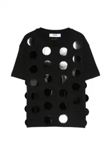 Футболка с круглым вырезом Msgm Kids, черный