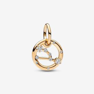 Шарм Pandora Taurus Zodiac Dangle, золото