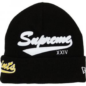 Шапка Supreme x New Era Salvation Beanie Unisex, черный