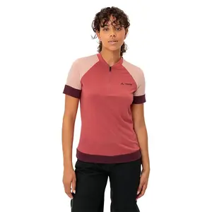 Джерси с коротким рукавом VAUDE Altissimo Q-Zip, розовый