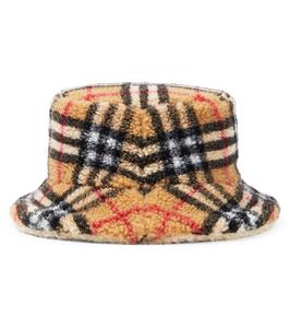Флисовая шляпа-ведро в клетку burberry Burberry Kids, мультиколор