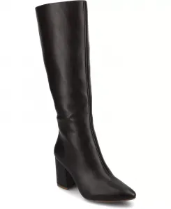 Женские сапоги до колена Ameylia на устойчивом каблуке Journee Collection, коричневый