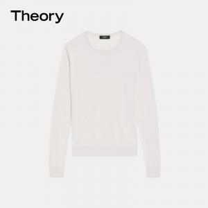 Пуловер женский Theory с круглым вырезом, серый