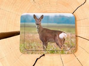 Олень, деревянный пазл с четырьмя элементами, основа с подписью, первый пазл Inna marka