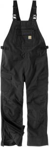 Carhartt мужские брюки-комбинезон Storm Defender Loose Fit Heavyweight, Black/Black