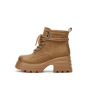 Женские ботинки DAPHNE Мартин короткие на платформе, светло-коричневый