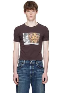 Футболка с принтом под дерево Jean Paul Gaultier, мультиколор