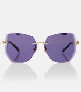 Солнцезащитные очки Serpenti Viper oversize Bvlgari