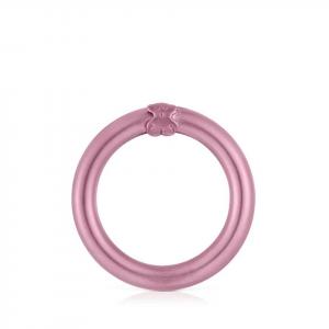 Кольцо-подвеска Tous Hold Medium, серебро/розовый