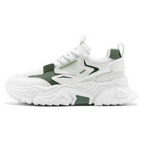 PNKE Мужские низкие массивные кроссовки бело-зеленые, цвет White Green