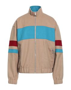 Куртка бомбер Lanvin, бежевый/голубой/красный