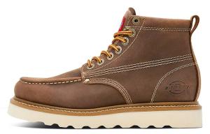 Мужские ботинки Dickies Martin кожаные с прострочкой и флисовой подкладкой, коричневый