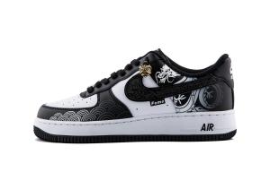 Кроссовки Nike Air Force 1 Skateboard Shoes Unisex Low-Top Black White, черный/белый