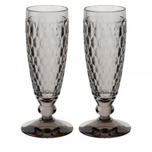 Набор фужеров для шампанского Villeroy & Boch Boston, 2 предмета, 120 мл, серый