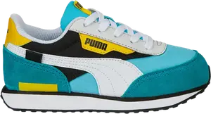 Кроссовки Puma Future Rider Play On Little Kid Blue Atoll, синий