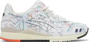 Кроссовки atmos x gel lyte 3 og 'tokyo subway' Asics, белый
