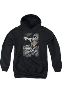 Батмен худи с капюшоном для детей Gildan, черный