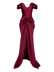 Драпированное платье Ana Radu, красный