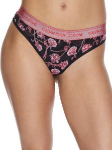 Блестящее цветочное бикини Calvin Klein, Black