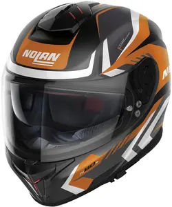 Шлем Nolan n80-8 rumble n-com, Black Matt/Orange
