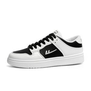 WARRIOR Скользоустойчивые, износостойкие, легкие, дышащие низкие скейтерские кроссовки унисекс молочно-белые черные, цвет Milk White Black