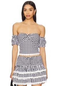 Топ Reece Majorelle, black & white