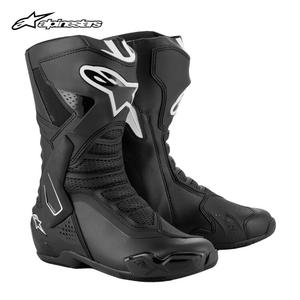 ALPINESTARS PROTECTS Мотоциклетные ботинки для езды Star SMX-6 V3, гоночные, противоударные, для трека, черно-белые, размер 45
