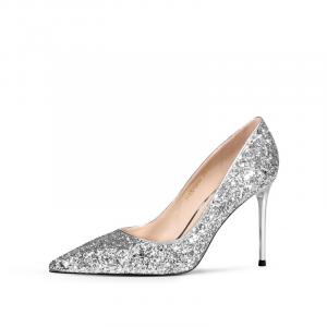 Туфли женские на высоком каблуке Jooc, цвет FUTURE SILVER [HEEL HEIGHT 9.5CM]