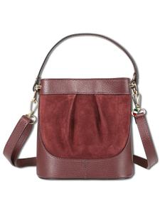 Сумка через плечо Florence, кожа, темно-красный, около 18 см Florence