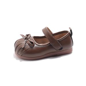 Низкие детские кожаные туфли для детей 3–7 лет TONYBEAR, коричневый